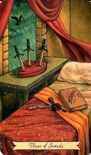 3 de Espadas tarot magia simbolismo significado esoterismo